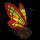 5LL-6011 Tiffany Tischlampe Motivlampe Bleiglaslampe Motiv Schmetterling 15*15*27 cm E14/max 1*25W Lumilamp