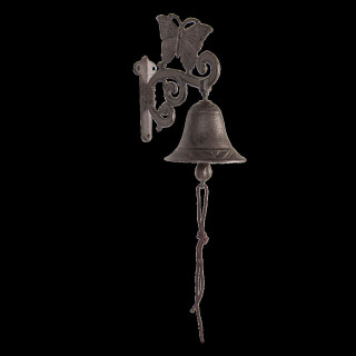 6Y3665 Türglocke Hausglocke Glocke mit Schmetterling 15*10*14 cm Clayre & Eef