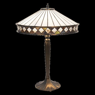 5LL-5983 Tiffany Tischlampe Stehlampe Bleiglaslampe Ø 41*59 cm E27/max 2*60W Lumilamp