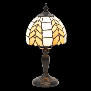 5LL-5992 Tiffany Bleiglaslampe Tischleuchte Tischlampe Ø 14*29 cm Lumilamp / Clayre & Eef