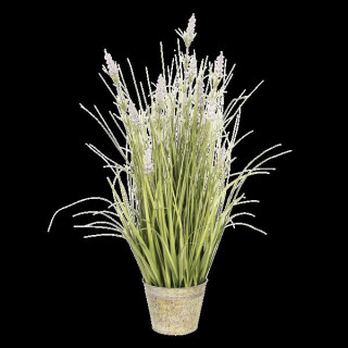 5PL0022 Imposanter Lavendel Kunstpflanze Kunstblume 66*64*80 cm Clayre & Eef