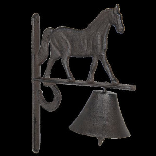 6Y3027 Nostalgie Glocke Türglocke Klingel Pferd 20*11*27 cm Clayre & Eef