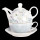 BUTTEFO Serie Butterfly Tea for One Teekanne mit Tasse und Untertasse 15*16*14 cm / 0,46L Clayre & Eef