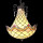 5LL-6032 Tiffany Bleiglaslampe Hängelampe Lampe Hängeleuchte Leuchte Ø 41*65/128 cm E27/max 3*60W Lumilamp