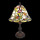 5LL-6019 Tiffany Bleiglaslampe Tischlampe Lampe Tischleuchte Leuchte 31*31*47 cm Lumilamp