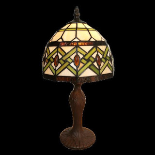 5LL-6027 Tiffany Bleiglaslampe Tischlampe Lampe Tischleuchte Leuchte Ø 21*33 cm E14/max 1*25W Lumilamp