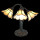 5LL-6029 Tiffany Bleiglaslampe Tischlampe Lampe Tischleuchte Leuchte 46*28*63 cm E14/max 3*25W Lumilamp