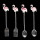 64346 Dessertbesteck Besteck 2er Set Löffel und Gabel Flamingo 14*10*2 cm Clayre & Eef