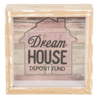 6H1780 Spardose Dream House Deposit Fund 15*5*15 cm Clayre & Eef
