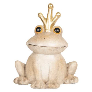 6TE0275 Dekoration Figur Frosch Froschkönig 35*25*42 cm Clayre & Eef