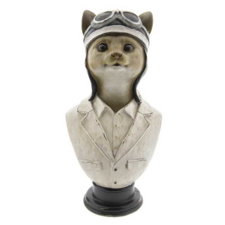 6PR2402 Dekoration Büste Figur Katze mit Mütze Thierry Poncelet 15*11*30 cm Clayre & Eef