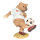6PR2576 Dekoration Figur Bär Fußball 10*6*10 cm Clayre & Eef