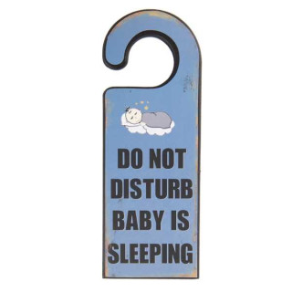 6H1813 Textschild Do not Disturb Baby is sleeping 11*1*30 cm Clayre & Eef