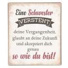 Clayre & Eef - Textschild Nostalgieschild Blechschild...
