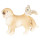 6PR2585 Dekoration Figur Hund mit Eule 9*4*6 cm Clayre & Eef