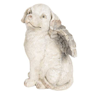 6TE0252 Dekoration Figur Hund mit Flügel 24*24*33 cm Clayre & Eef