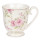 6CEMU0059 Zarte Blütenvariationen Tasse Mug Becher 11*8*9 cm / 0,29L Clayre & Eef