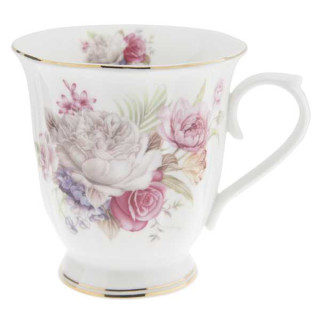 6CE0868 Niedliche romantische Tasse Mug Becher 12*9*10 cm / 0,2L Clayre & Eef