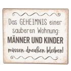 Clayre & Eef - Textschild Nostalgieschild Blechschild...