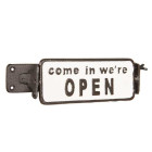 6Y3456 Textschild come in we are open 17*7*8 cm Clayre...