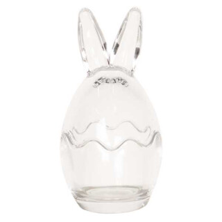 Clayre & Eef - Vorratsglas mit Deckel Hasenohren Osterhasen Ohren Hase -  ca. 6 12 cm