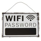 6Y3185 Textschild Blechschild Wi-Fi Password 30*20 cm...