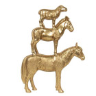 6PR2854 Dekoration Figur Pferd Esel Schaf 30*8*40 cm...