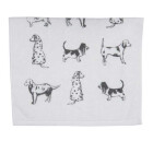 Clayre & Eef - Gästehandtuch Handtuch Hund Hunde...