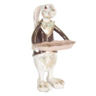 Clayre & Eef - Deko Figur Hase mit Tablett und Frack...