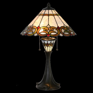 5LL-5392 Tiffany Lampe Tiffanytischlampe Tischlampe Lampe Leuchte Ø 40*61 cm Clayre & Eef