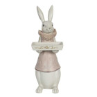 Clayre & Eef - Oster-Deko Osterhase Hase mit Tablett...