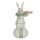 Clayre & Eef - Oster-Deko Osterhase Hase auf Osterei mit Geige - 8 7 17 cm