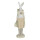 Clayre & Eef - Oster-Deko Stilvoll legerer Osterhase Hase im Mantel - 11 10 37 cm