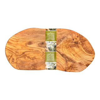 GD590893SL Naturprodukt Olivenholzbrett Tapas Brett 35-40 cm Holzbrett Seriverbrett
