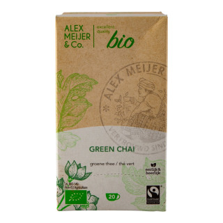 GD75242SL Grüner-Chai-Tee Bio Fairtrade 20 x 2 gr. Alex Meijer 