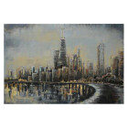 Clayre & Eef - dreidimensionales 3D Wand-Bild Skyline...