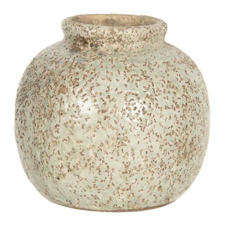 6CE1216 Vase Blumenvase Keramikvase Ø 8*8 cm Clayre & Eef