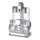 GD906942SL 5-teiliges Menagen-Set Essig-Öl Salz-Pfeffer Zahnstocher