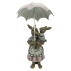 6PR3267 Oster-Hase-Häsin mit Kind und Regenschirm...