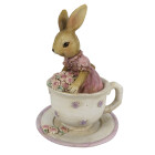 Clayre & Eef - Oster-Hase-Häsin in Kaffee-Tasse...