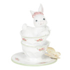 Clayre & Eef - Oster-Hase in Kaffee-Tasse Oster-Deko...