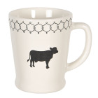6CEMU0092 Tasse Mug Becher Serie Animal Farm Kuh 16*11*10...