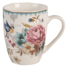 Clayre & Eef - Becher Tasse Mug Pot Serie Peony Roses...