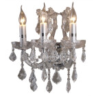 LumiLamp - Wandlampe Lüster Kristall-Lampe E14/max 3...