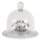 Clayre & Eef - Glasglocke Glashaube Foodcover Sweet...
