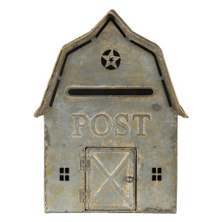 6Y4247 Briefkasten Postkasten Mailbox Letterbox Haus 26*11*35 cm Clayre & Eef