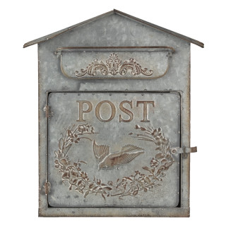 6Y4245 Briefkasten Postkasten Letterbox Mailbox Vogel Post 31*12*36 cm Clayre & Eef