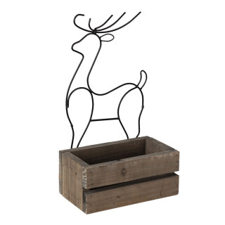 Clayre & Eef - Hirsch Rentier Übertopf Pflanzschale Blumenschale 23 13 10/ - 40 cm