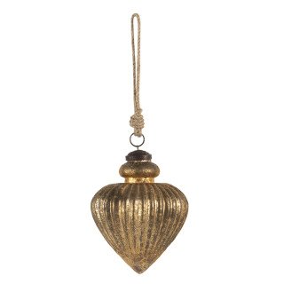 K.6GL3107 Christbaumkugel Tannenbaumkugel Kegel Weihnachtsschmuck Ø 10*10 cm Clayre & Eef
