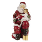 6PR4720 Weihnachtsmann Santa Claus mit Kind 9*9*18 cm...